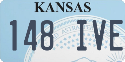 KS license plate 148IVE