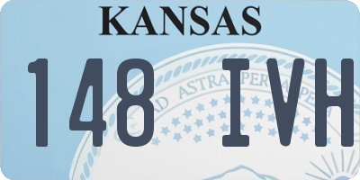 KS license plate 148IVH