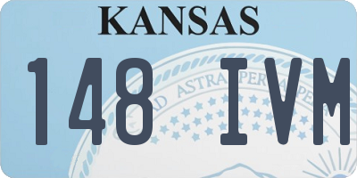 KS license plate 148IVM