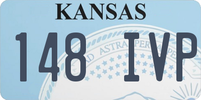 KS license plate 148IVP