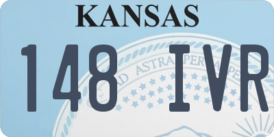 KS license plate 148IVR