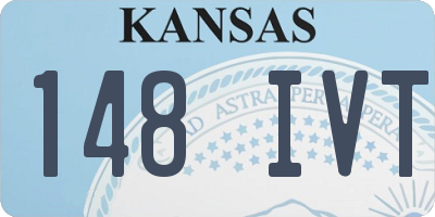 KS license plate 148IVT