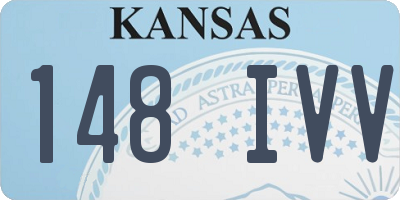 KS license plate 148IVV