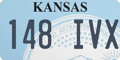KS license plate 148IVX