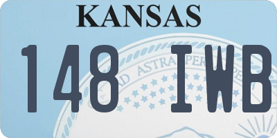 KS license plate 148IWB