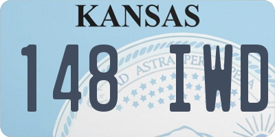 KS license plate 148IWD