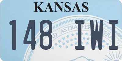 KS license plate 148IWI