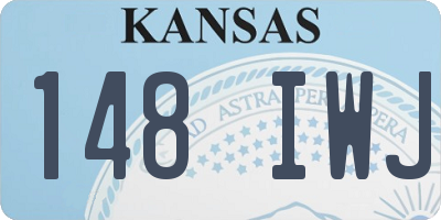 KS license plate 148IWJ