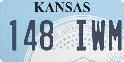 KS license plate 148IWM