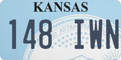 KS license plate 148IWN