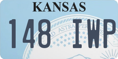 KS license plate 148IWP