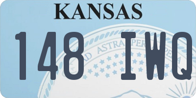 KS license plate 148IWQ