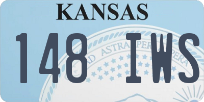 KS license plate 148IWS