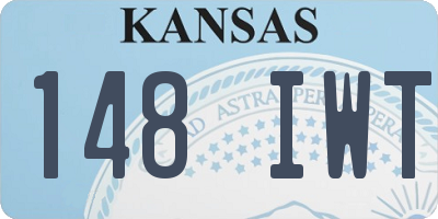 KS license plate 148IWT