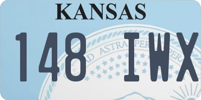 KS license plate 148IWX