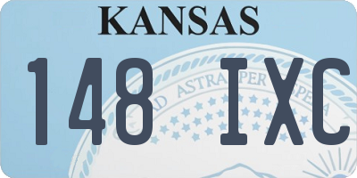 KS license plate 148IXC