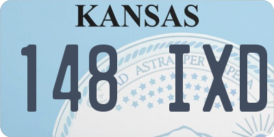 KS license plate 148IXD