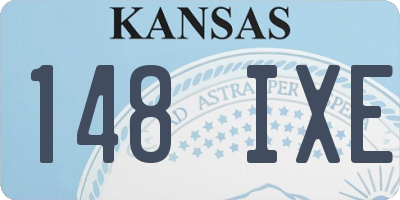 KS license plate 148IXE