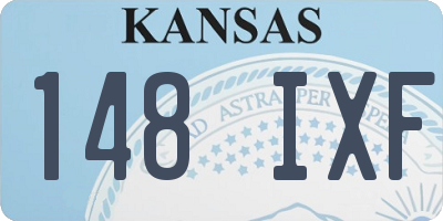 KS license plate 148IXF
