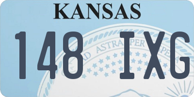 KS license plate 148IXG
