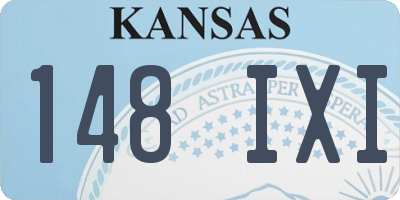 KS license plate 148IXI