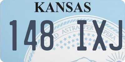 KS license plate 148IXJ