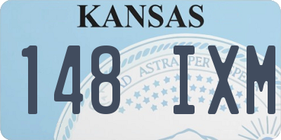 KS license plate 148IXM