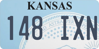 KS license plate 148IXN