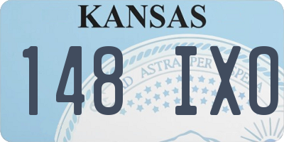 KS license plate 148IXO