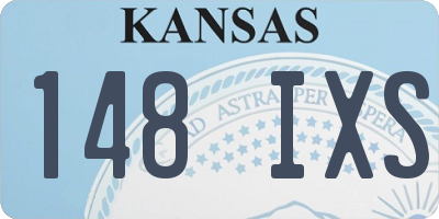 KS license plate 148IXS