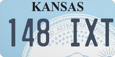 KS license plate 148IXT