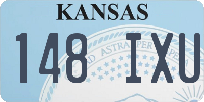KS license plate 148IXU