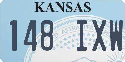 KS license plate 148IXW
