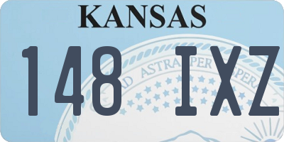 KS license plate 148IXZ