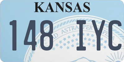 KS license plate 148IYC