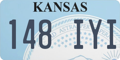 KS license plate 148IYI