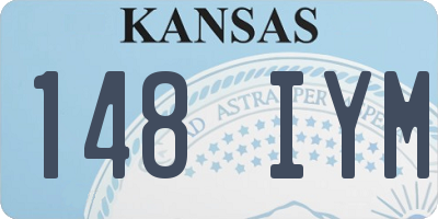 KS license plate 148IYM