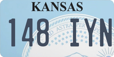 KS license plate 148IYN