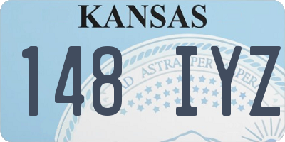 KS license plate 148IYZ