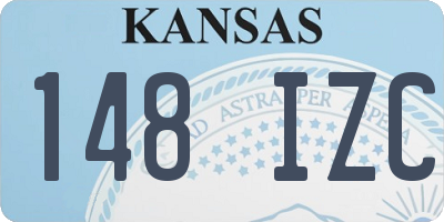 KS license plate 148IZC