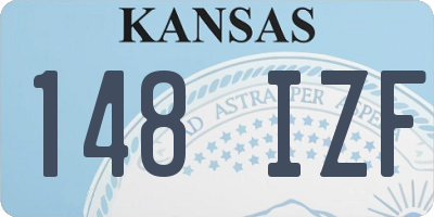 KS license plate 148IZF