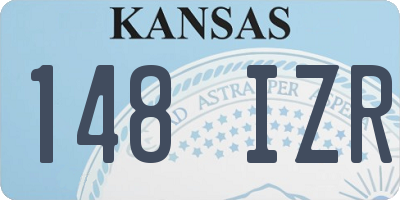 KS license plate 148IZR