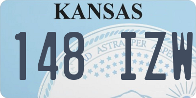 KS license plate 148IZW