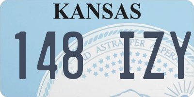 KS license plate 148IZY