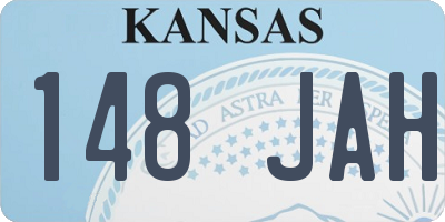 KS license plate 148JAH
