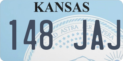 KS license plate 148JAJ