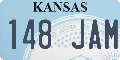 KS license plate 148JAM
