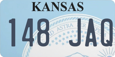 KS license plate 148JAQ