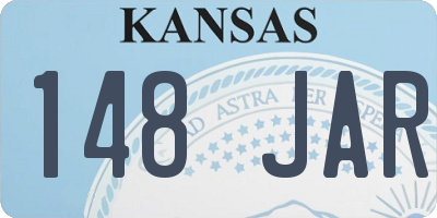KS license plate 148JAR