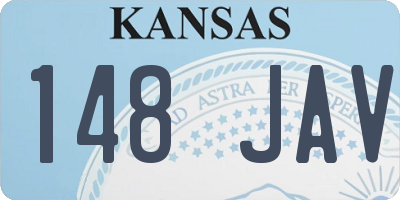 KS license plate 148JAV